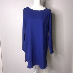 Fab’rik Blue Long Sleeve Dress Size Large NWT